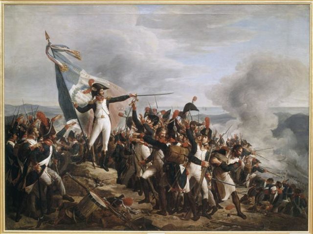 Colonel Rampon Defending Monte Legino Redoubt by René Théodore Berthon.