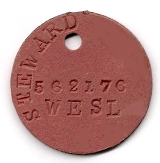 World War II Dog tag of someone who was in the South African Navy. Photo source