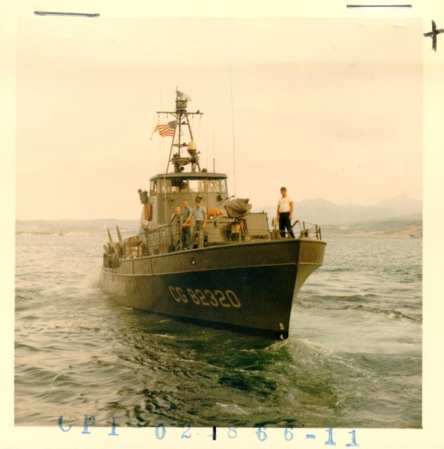 USCGC Point Kennedy in her Vietnam colors. She was Point Cypress's sister ships, and served alongside her in Squadron 1.