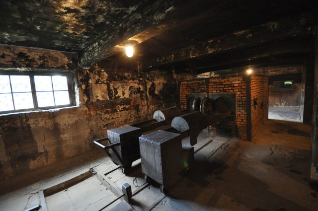 Crematorium operated at Auschwitz. Photo Credit