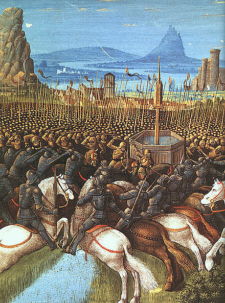 Battle of the Horns of Hattin in 1187, the turning point in the Crusades