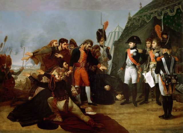 Spanish officials surrender Madrid to Napoleon. Antoine-Jean Gros, 1810