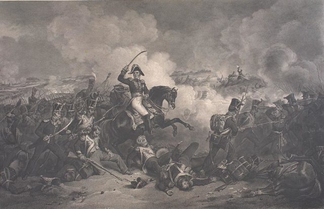 Marshal Ney leads the charge.