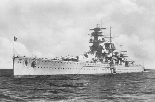 The Graf Spee in port before the war.