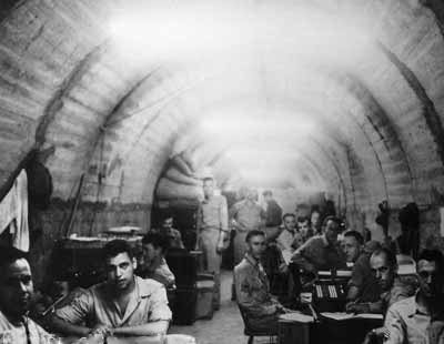 The Malinta Tunnels, where Macarthur and his staff sheltered during Japanese bombardments;