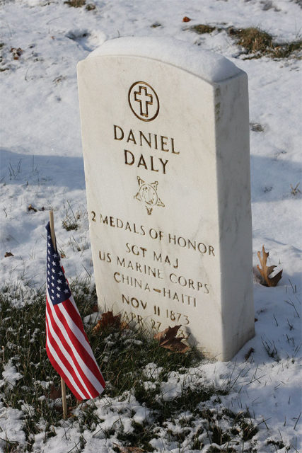 Daly died in 1937 and was buried at the Cypress Hills National Cemetery in New York City. By K72ndst – CC BY 3.0