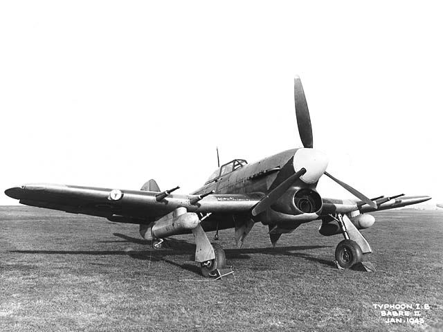 A similar Typhoon fighter-bomber to the one that Dr. Roper was flying.