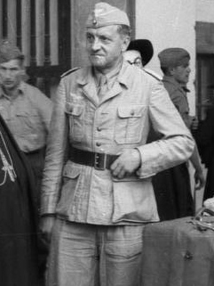 Lieutenant Colonel Julius Schlegel Montecassino Abbey, Italy, 1943. Photo Credit