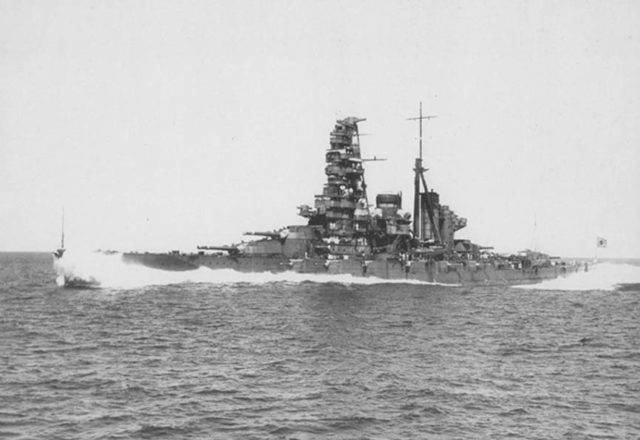A Kongo class battleship. The threat of these vessels was a large factor in the design of the Iowa class. Photo credit: Kure Maritime Museum