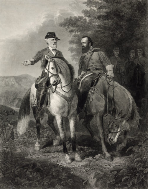 Last Meeting of Robert E. Lee and Stonewall Jackson at Chancellorsville