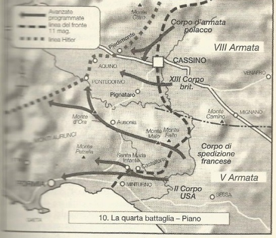 Map from the book “Montecassino” by Matthew Parker