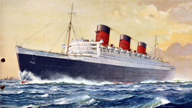 R.M.S. “Queen Mary”, 1955.