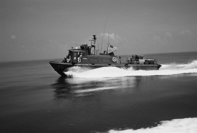 Swift Boat PCF 76 in action. Photo credits: Dan Daly