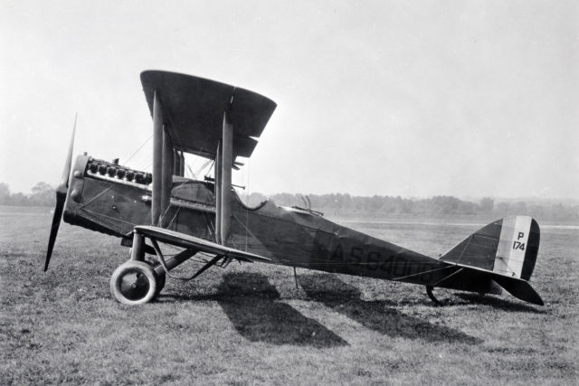 During World War I, enlisted men such as Linkenmeyer flew as observers/gunners in the second seat of the De Havilland DH-4, which was modeled after an aircraft used by the British forces. U.S. Air Force Photo.