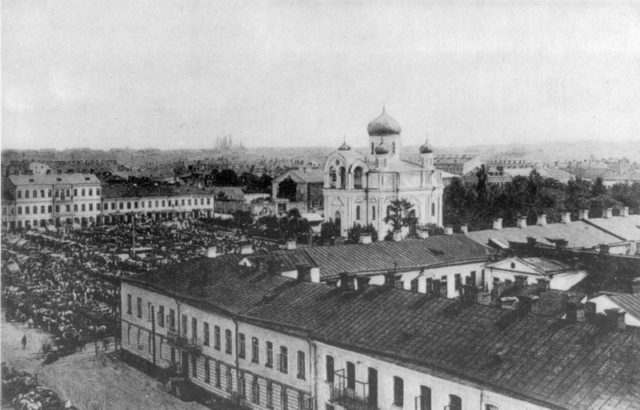 Daugavpils’ town center in the early 20th century;