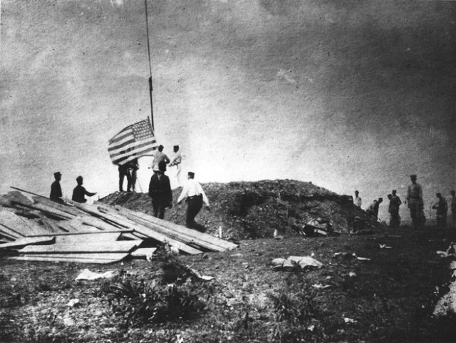 The First Marine Battalion (United States), landed on the eastern side of Guantánamo Bay, Cuba on 10 June 1898.