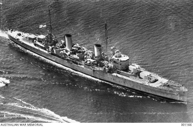 HMAS Perth in 1940.