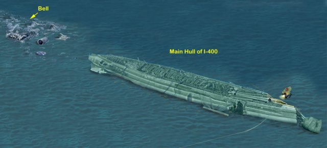 Main hull of I-400