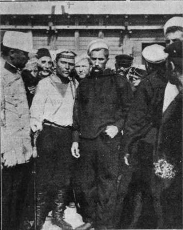 Matyushenko, on the left in white.