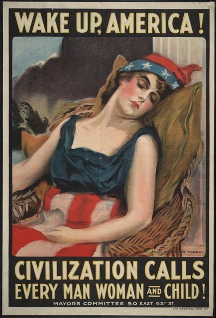 First World War US war poster.