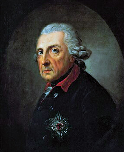Frederick II (the Great), King of Prussia, aged 68