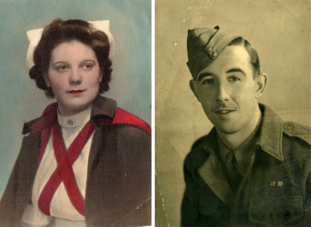 My late Mother, Else Middleton nee Greenhow, a nurse in Liverpool having left the ATS and my late father, James Richard Middleton, Gunner Royal Artillery 39th LAA Regiment. Photos: Ann Hamlet