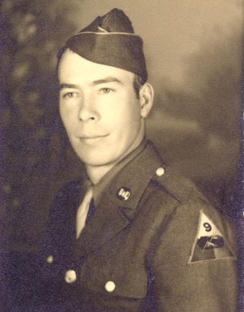 Paul Belshe was drafted into the U.S. Army in 1942 and assigned as a combat engineer with a bridge company. While serving in Belgium in 1944, he was seriously injured when a 20-ton truck ran over his tent at night. Courtesy of Faye Belshe.