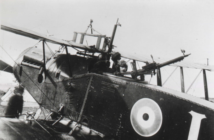 Bristol Fighter with Foster-mounted Lewis gun.