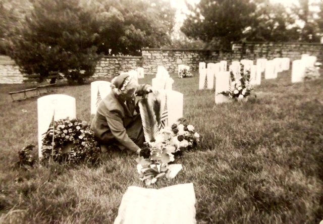 Initially interred in an American cemetery in the Philippines, Hofstetter’s remains were returned to the U.S. in 1949 and buried in the Jefferson City National Cemetery. As Kay Hofstetter explained, his mother would visit her departed son’s grave every Memorial Day. Courtesy of Kay Hofstetter.