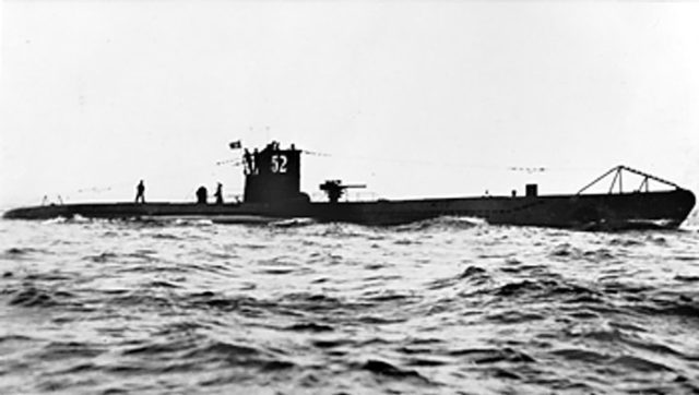 U-52, a German U-boat. They were small, fast, and very deadly, and made up the bulk of the Germany’s submarine fleet.
