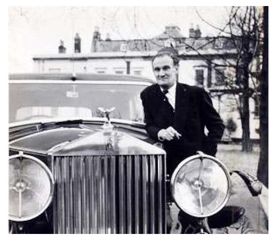 Chapman with his Rolls-Royce after the war.