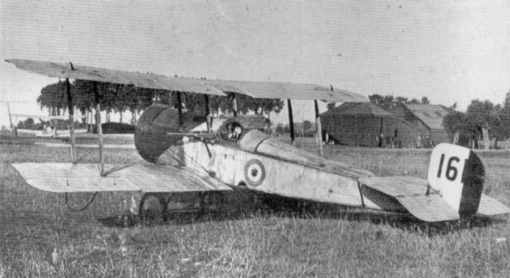 The Bristol Scout C, RFC serial no. 1611, flown by Hawker on 25 July 1915 in his Victoria Cross-earning engagement.