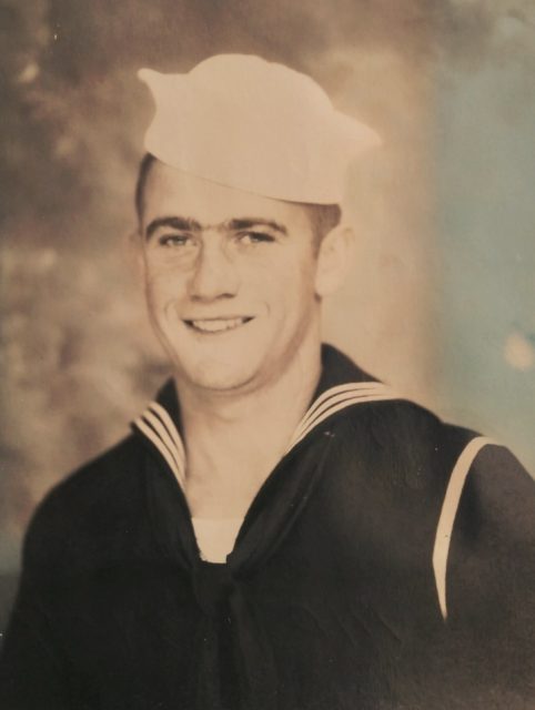 Louis “Leroy” Poire was raised in the small community of Hale, Mo., and enlisted in the Navy in late 1945. He went on to witness the atomic testing that occurred in the Bikini Atoll in 1946. Courtesy of Louis Poire.