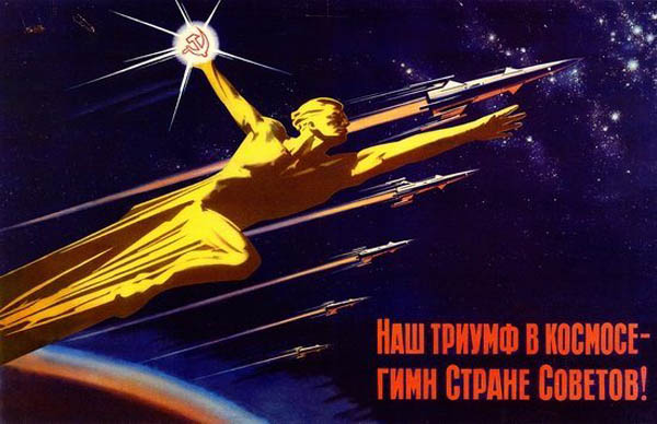 Space Race Propaganda poster.