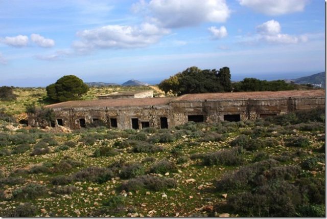 Abandoned army barrack in Leros.