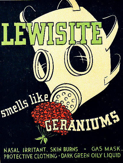 Lewisite identification poster from World War II.