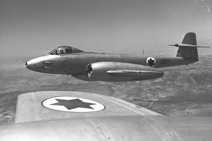 An Israeli Air Force Meteor in 1954.
