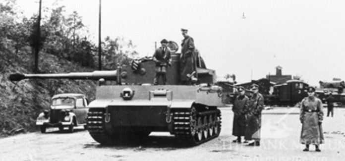 One of the first Tigers received by the 501st and 502nd at Fallingbostel.