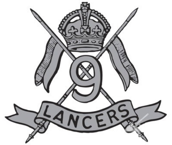 The 9th Queen’s Royal Lancers Cap Badge.