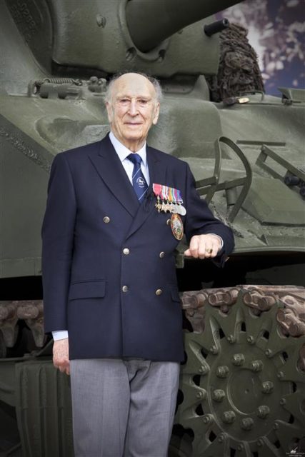 Ken Tout at the Tank Museum in 2014.