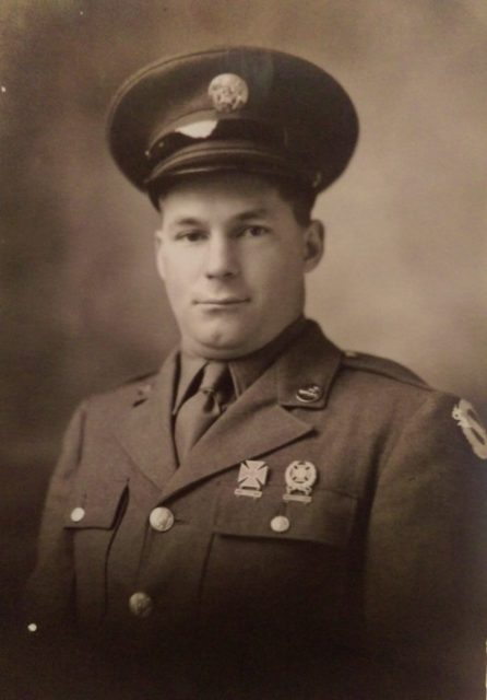The late August Rockelman of Russellville, Missouri, was drafted into the Army in 1942 and served with the 13th Chemical Maintenance Company in France and Germany during WWII. Courtesy of Dorothy Rockelman.