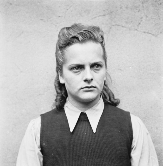 Irma Grese in August 1945, while awaiting trial