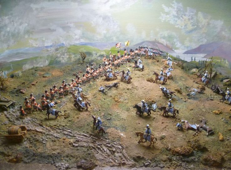 A diorama of the action in the Regimental Museum at Stirling Castle. Photo: Kim Traynor / CC-BY-SA 3.0