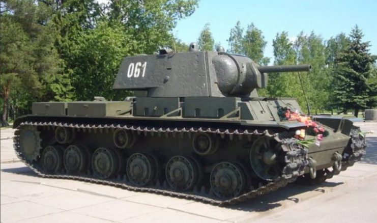 The 52-ton Soviet KV-1, which was, for a time, almost indestructible on the battlefields of WW2.
