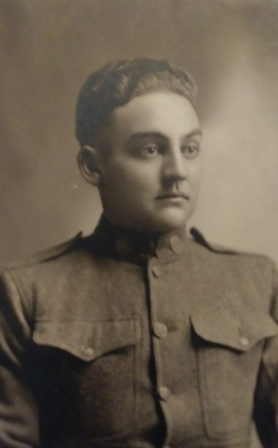Inducted into the U.S. Army in October 1917, Florea trained at Camp Funston, Kansas, and was assigned to Company G, 354th Infantry Regiment, which was comprised primarily of men from eastern Missouri. Courtesy of Dot Baker.