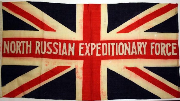 British North Russia Expeditionary Force flag. Photo credits: National WWI Museum and Memorial