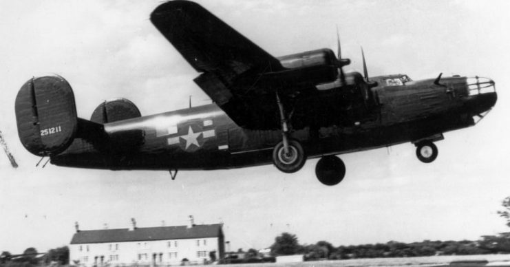B-24 Liberator during take off