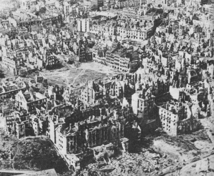 After the Warsaw Uprising, 85% of the city was deliberately destroyed by the German forces.