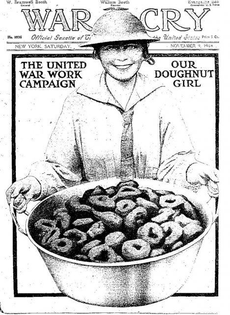 Doughnut Dollies were women volunteers of the Salvation Army, who traveled to France in 1918 to support US soldiers.