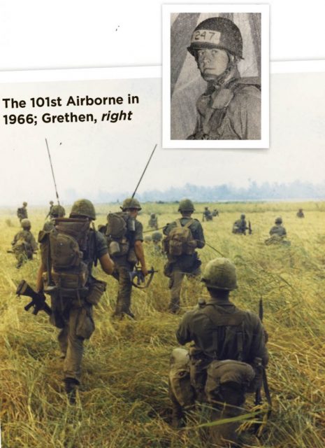 The 101st Airborne in 1966; Grethen, right